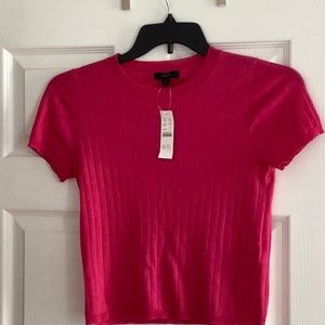 J crew short sleeve silk cashmere thin sweater